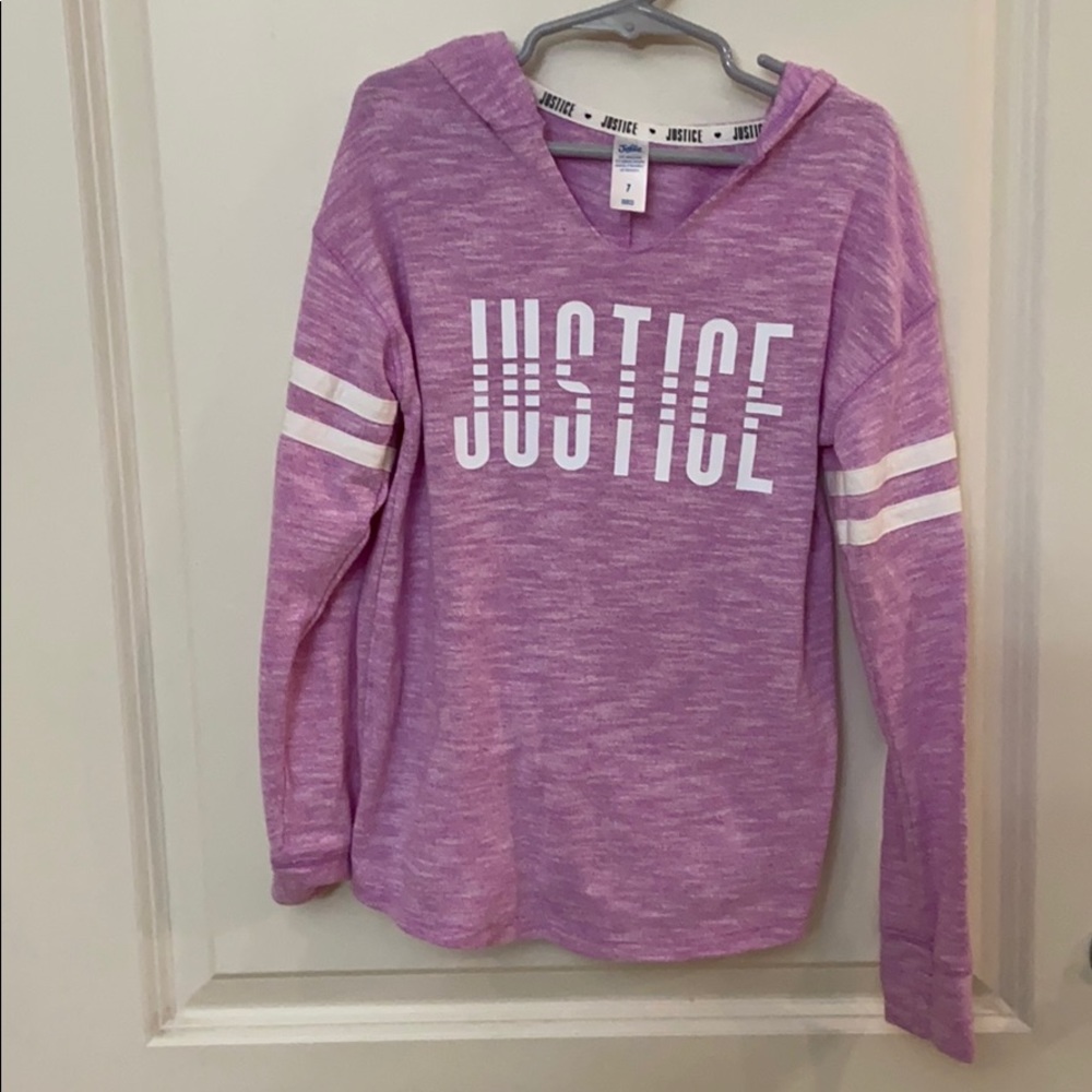 Justice Long Sleeve hoodie shirt